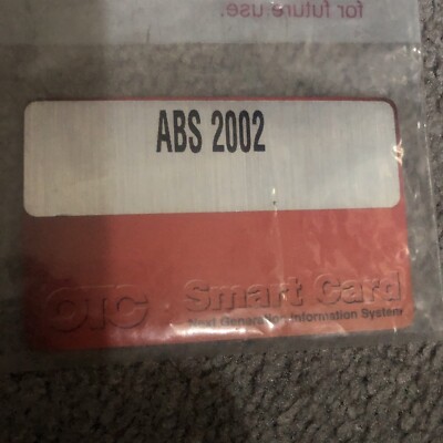 OTC SMART CARD ABS 2002 Next Generation Information System Spx Corporation