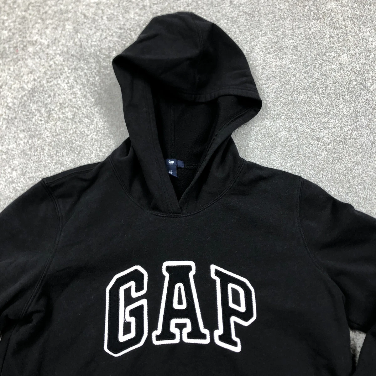 Gap Hoodie Women Large Black White Pull Over Sweatshirt Sweater Ladies  Spell Out | eBay