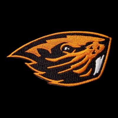 Oregon State Beavers Vintage Style Logo Patch. Embroidered. Iron On. 2.5''x1.5''
