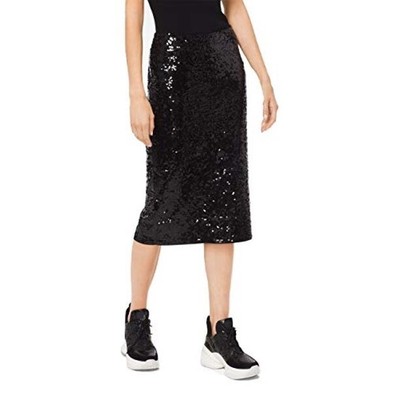 sequin jersey skirt