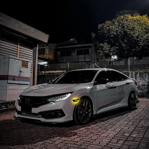 For 2016-2021 Honda Civic LED Front Bumper Side Marker Light Turn signal LH RH - Picture 11 of 20