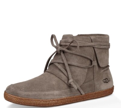 UGG REID SLATE ANKLE BOOT SUEDE BOOTIE ZIPPER WOMENS US 11/UK 9