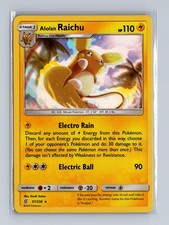 Alolan Raichu 57/236 Holo Rare Unified Minds Pokemon LP on eBay