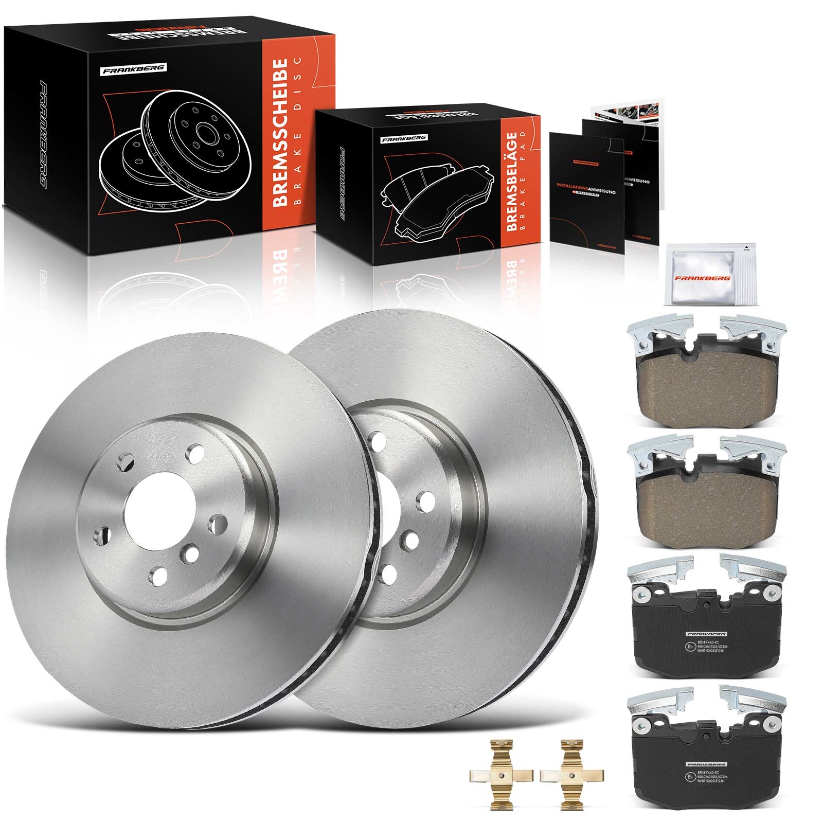 Frankberg Brake Discs & Brake Pads 348mm for BMW G20 G21 G22 G30 G11 G14 Front