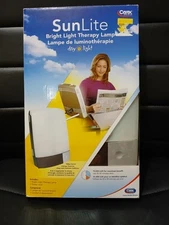 Carex Health Sunlite Bright Light Therapy Lamp P802 Brown 10,000 LUX Open Box