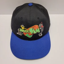 Space Jam American Needle SnapBack Hat Vintage Black Warner Bros 1996 Youth