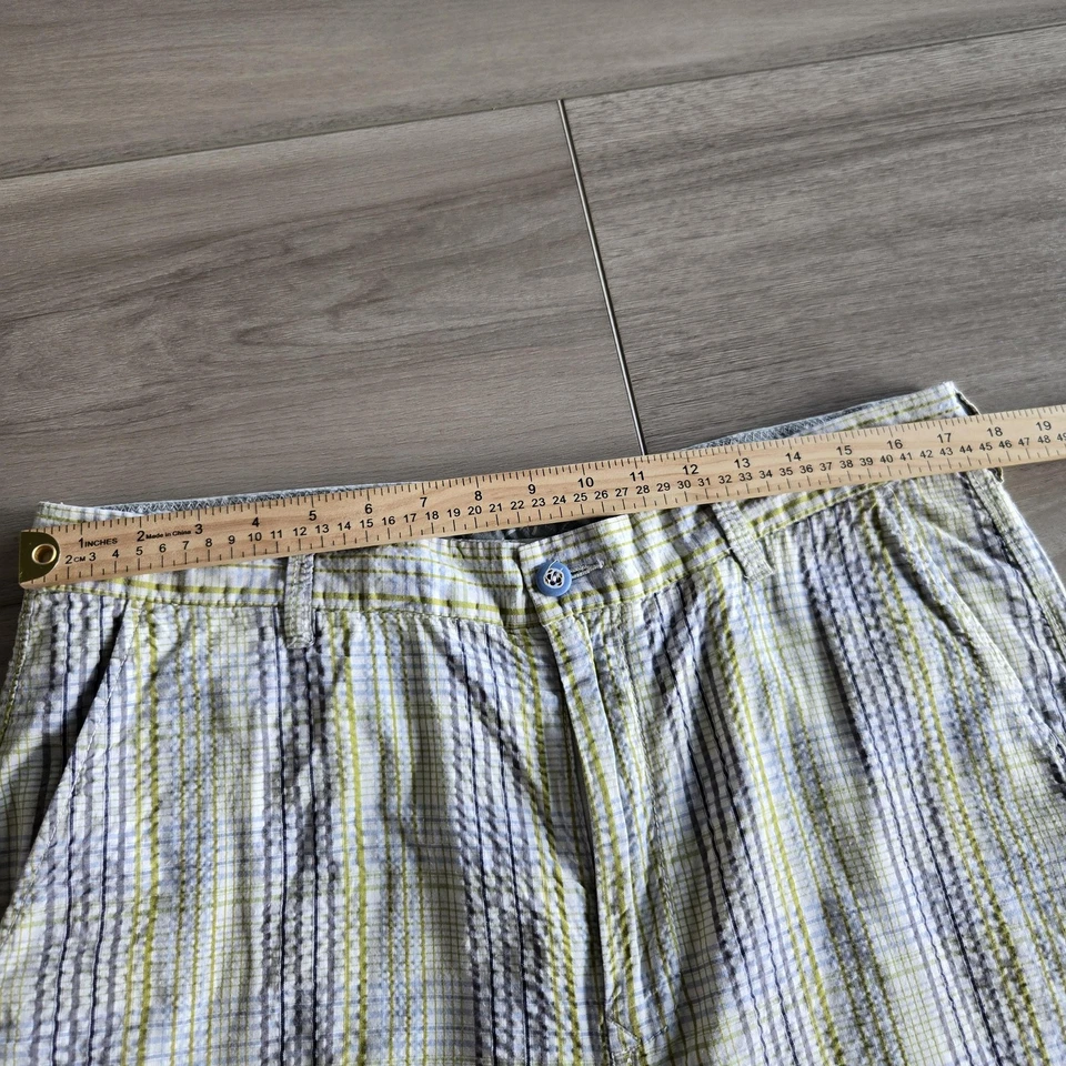Tommy Bahama Pantalones Cortos Relax Para Hombres 36 Cuadros Seersucker Verano Informal Multicolor Foto 3 de 4
