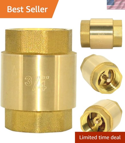 Brass Check Valve,Female Thread Spring Check Valve,One Way Horizontal Check V...