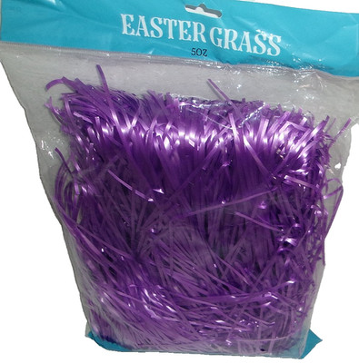 EASTER GRASS ~ Cushion for Children's Easter Baskets ~ PURPLE ~ 5oz Bag