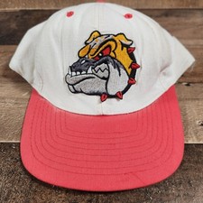 Vintage Mad Dog USMC Snapback Hat USA Marine Corps Bull Dog Cap Made In USA 90s