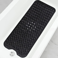39x16" Bathtub Shower Mats,Extra Long Non-Slip Bath Mat w/ Suction Cups Hole