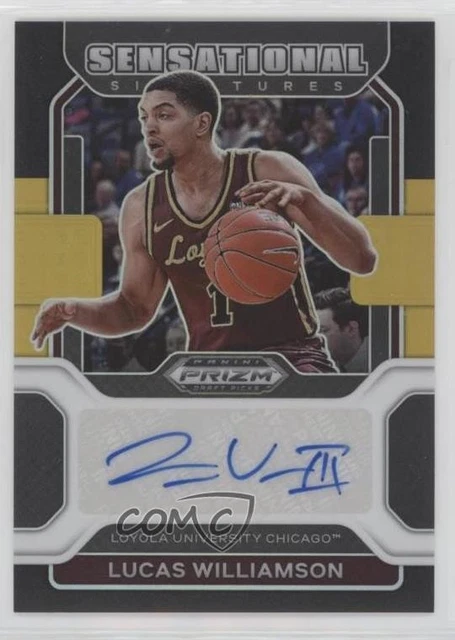 2022 Panini Prizm Draft Picks Black Gold 2/5 Lucas Williamson #SS-LWI Auto c9r