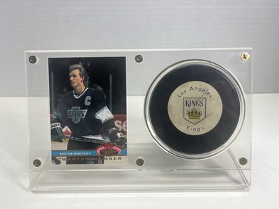 1991 Stadium Club Charter Member Wayne Gretzky - In slab with LA Kings puck