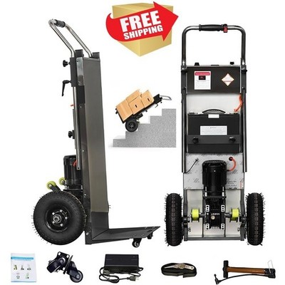 Motor Powered Heavy Duty Folding Stair Climber Cart Hand Trolley,880lb Max Load