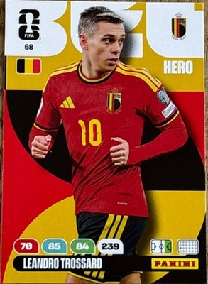 Panini FIFA ADRENALYN XL Club World Cup 2026 NR 68 Leandro Trossard Belgien