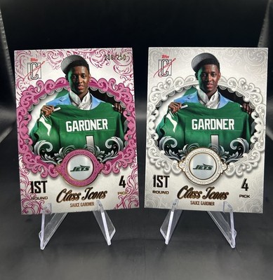 2025 Topps Signature Class Sauce Gardner Class Icons /250 Pink + Base Card Jets