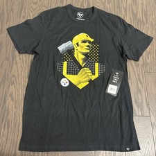 NWT Pittsburgh Steelers NFL T Shirt Men s Medium M 47 Brand Black Short Sleeve