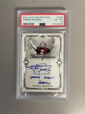 2022 Leaf Inscriptions Johnny Manziel Auto #/199 PSA 6