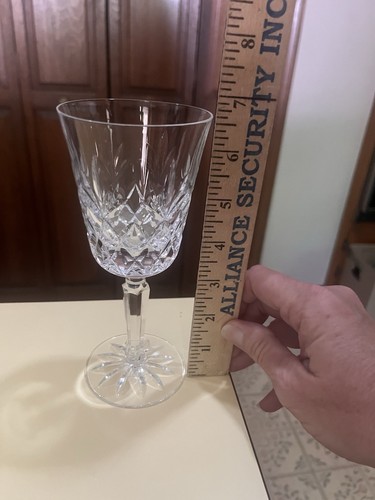 "3 vasos de vino Lenox EE. UU. Charleston corte cristal Lenox grabado vástago de 6 3/4""" - Imagen 9 de 10