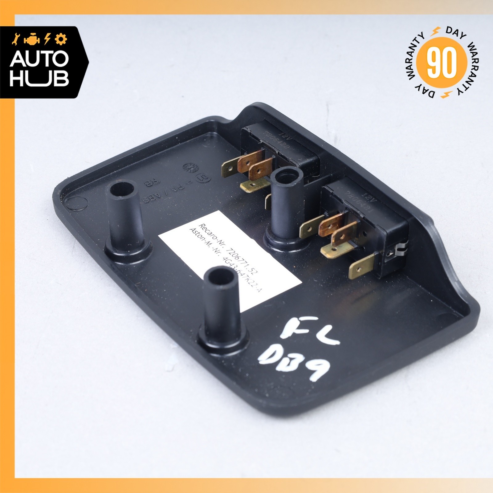 05-06 Aston Martin DB9 V8 Vantage Left Seat Lumbar Regulator Switch w/ Cover OEM