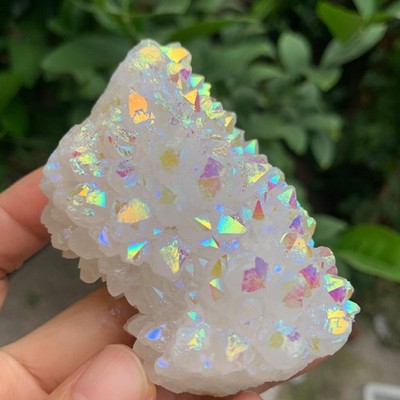 188g  Natural Crystal Angel Aura Quartz Cluster XL Crystal Energy Healing