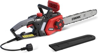 EWORK Electric Chainsaw Corded 16 Inch 15 Amp Auto Oiling