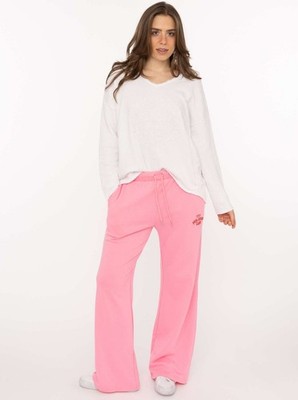 Zwillingsherz Sweathose  Feel Good Club    Damen Jogginghose pink bequem