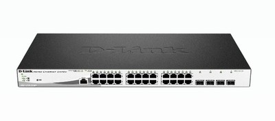 D-Link DGS 1210-28MP - Switch - managed - 24 x 10/100/1000 (PoE+) + 4 x Gigabit