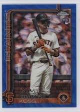 2025 Topps Chrome Update Blue Wave Refractor /150 Christian Koss #USC26 sc8