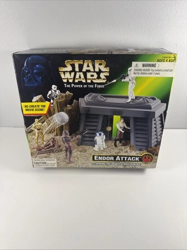Endor Attack STAR WARS Power of the Force POTF 1997 Kenner Play Set New sealed