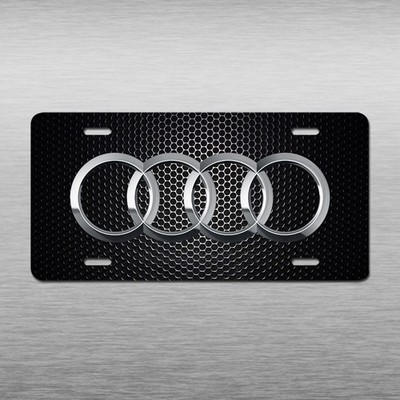 Black Audi A3 A4 A5 Q3 Q5 Q7 Vehicle License Plate Art Novelty Car Auto Tag