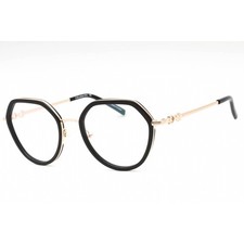 Charriol Women's Eyeglasses Shiny Gold/Black Metal Geometric Frame PC71070 C02
