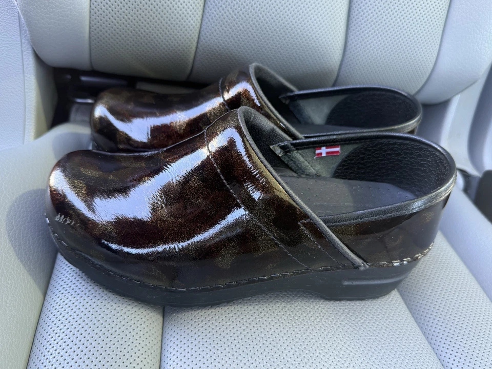 НОВЫЕ профессиональные запатентованные датские сабо медсестры Sanita размер 36 цвет черепахового панциря - Изображение 4 из 4