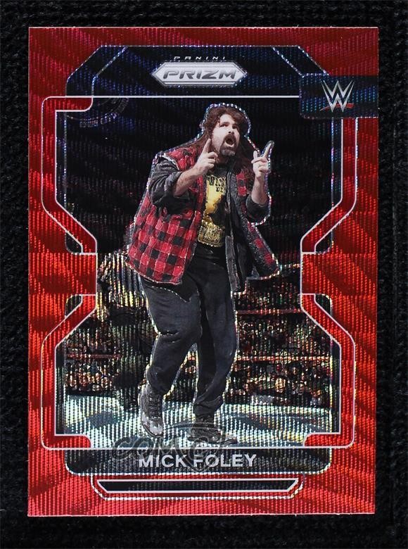 2022 Panini Prizm WWE Ruby Wave Prizm Mick Foley #190 0t6p