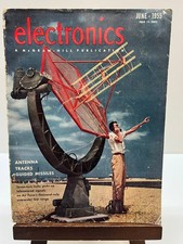 Electronics June 1955 Guided Missiles Radar Magazine Vintage Tech