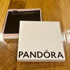 PANDORA Jewelry Shopping Gift / Storage Chain Bracelet Necklace Box With Ribbon