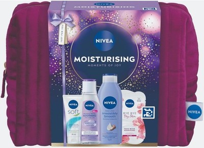 Neu NIVEA Moisturising Moments Of Joy Geschenkset (5 x Produkte) - Damen Geschenkidee