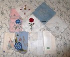 Lot 9 Vtg Hankies Souvenir Switzerland Embroidered Lace Ireland New Unused