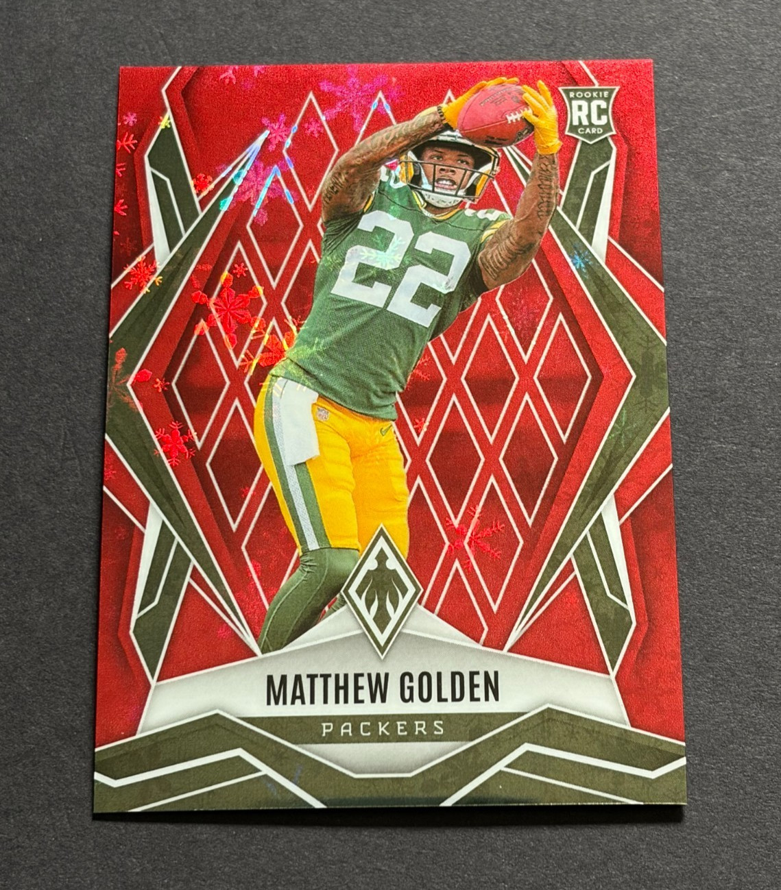 2025 Panini Phoenix - Matthew Golden Rookie #174 Red Winter /399 (RC) ❄️ Packers