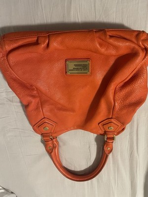 Marc by Marc Jacobs Classic Q Francesca Satchel Lobster Red Leather Hobo Bag