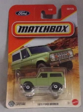 KKar Matchbox - 2025 Basic - 59/125 * 1970 Ford Bronco - Green