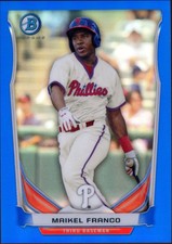 2014 Bowman Maikel Franco BCP37 Chrome Blue Refractor 111/250