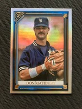 DON MATTINGLY #133 - 2021 Topps GALLERY - BLUE FOIL PARALLEL /75