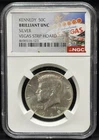 NGC BU 1969 US Kennedy Half Dollar Silver Coin -Vegas Strip Hoard-123