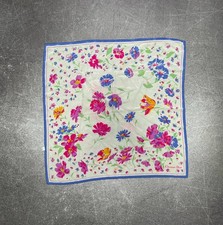 Handkerchief Christian Dior Vintage Silk Made in France Floral