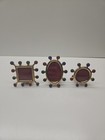 Vintage Gallery Collection Set Of 3 Mini Jeweled Frames