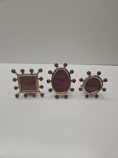 Vintage Gallery Collection Set Of 3 Mini Jeweled Frames