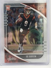 2020 Panini Absolute #158 Joe Burrow Bengals Rookie Card. rookie card picture