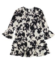 bar III Womens Printed Tiered Dress