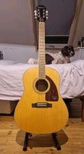 Epiphone AJ-220S Natural - Solid Top Acoustic Guitar - (Jan 2014) Exc. Condition